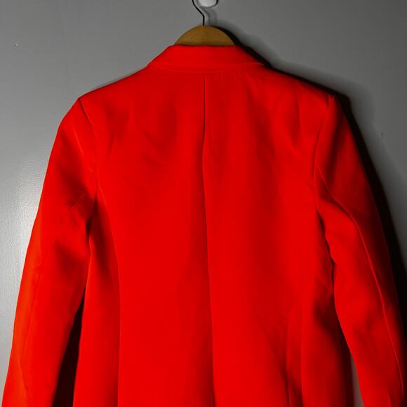 NWT Endless Rose Tailored Single Button Blazer Women’s Small Neon Orange - Picture 9 of 10